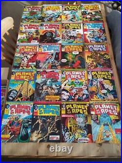 122x Planet Of The Apes Marvel UK Comics 1970's Issues #2 #123 Job Lot
