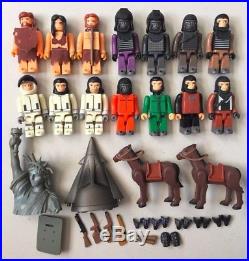 14 PLANET OF THE APES Medicom Kubrick Figures Lot humans horses accessories