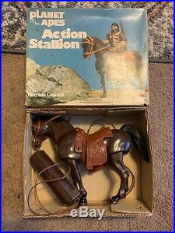 1967 1970's MEGO Planet of the Apes Action Stallion Horse Complete Rare Remote 5