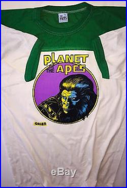 1967 Apjac Planet Of The Apes Cartoon War For Movie 70's Galen nos Vtg T-Shirt