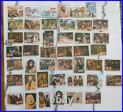 1967 PLANET OF THE APES Movie COMPLETE SET Of 44 GREEN BACK CARDS Good Cond