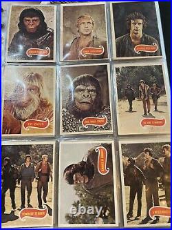 1967 PLANET OF THE APES VINTAGE 66 TRADING CARD SET In Binder And Pages