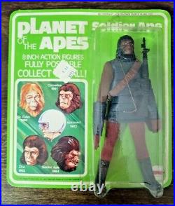 1967 Planet Of The Apes by Mego Soldier Ape 8 Figure NIB / Sealed Package NM