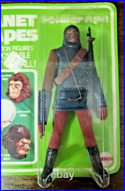 1967 Planet Of The Apes by Mego Soldier Ape 8 Figure NIB / Sealed Package NM