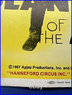 1967 Planet of The Apes Hanneford Circus Poster Suffern, NY