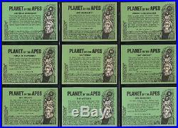 1967 TOPPS PLANET of the APES Complete 44 Card Set Green Backs Ex to NM
