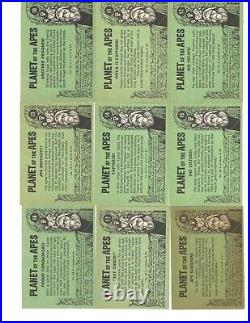 1967 Topps PLANET OF THE APES Green Backs Complete Set of 44 Trading Cards
