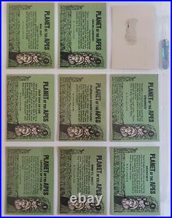 1967 Topps Planet Of The Apes'green Back' Set 1-44 Ex-mt