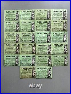 1967 Topps Planet of The Apes Trading Cards Complete Set 44/44 Green Back