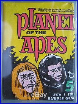 1967 Topps Planet of the Apes Wax Pack GAI 8.5 NM-MT+ Low Pop not PSA