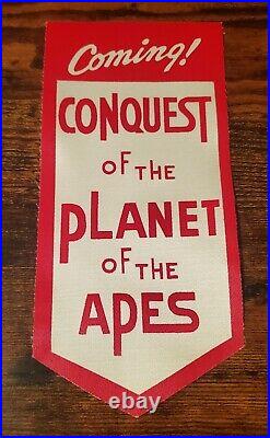 1968 PLANET OF THE APES Lot Of 3 BENEATH & CONQUEST COMING SOON USHER BADGES