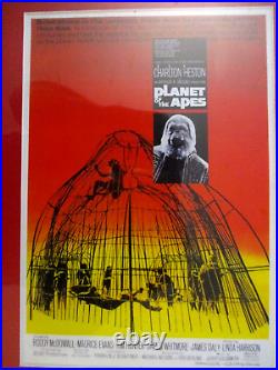 1968 Planet of the Apes 14 1/4 X 11 1/8 matted and framed with R. McDowall Auto
