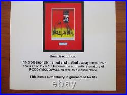 1968 Planet of the Apes 14 1/4 X 11 1/8 matted and framed with R. McDowall Auto