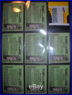 1969 Planet Of The Apes Complete (44) Card Set & Wrapper Topps (crisp Nmmt)