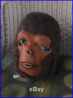 1970's 1980's Vintage Don Post planet of the apes mask Real Human Hair