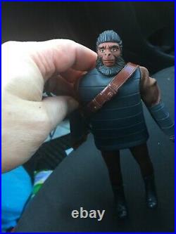 1972 Mego planet of the apes silver soldier ape, very rare htf