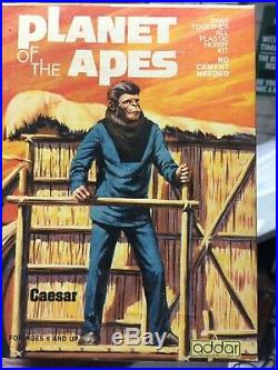 1973 CAESAR ADDAR AURORA PLANET OF THE APES MODEL KIT No. 106 VINTAGE