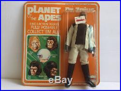 1973 Mego Planet Of The Apes Dr Zaius Mouc Mint On Very Nice Unpunched Card