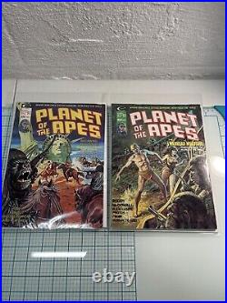 1974 CURTIS PLANET OF THE APES 10 COMIC LOT #1-10 Key Issues LARKIN MOENCH