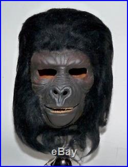 1974 Don Post Planet Of The Apes Mask GORILLA Soldier Vintage Monster Mask NICE