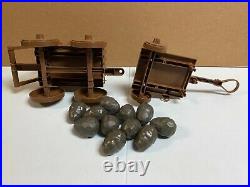 1974 Mego PLANET OF THE APES CATAPULT & WAGON SET Vintage