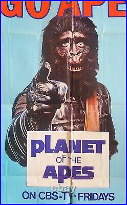 1974 PLANET OF THE APES Orig CBS TELEVISION SERIES Advance PROMOTIONAL POSTER