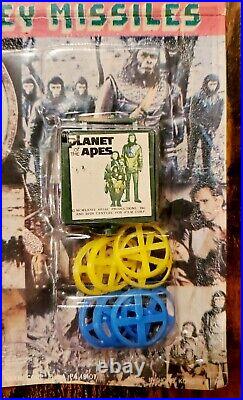 1974 PLANET OF THE APES Original LARAMI MONKEY MISSLES Sealed On The CARD