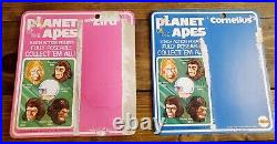1974 PLANET OF THE APES Original MEGO SET OF (4) FIGURE DISPLAY CARDS