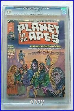 1974 Planet Of The Apes #1 Cgc Graded Marvel Comic Book 9.8 White Pages