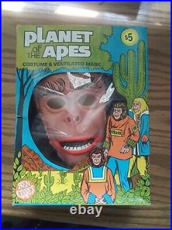 1974 Planet of the Apes Caesar Costume Ben Cooper Vintage Box Complete Mask
