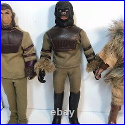1974 Planet of the Apes Original MEGO Figure Lot of 4 Soldiers Zaius Cornelius