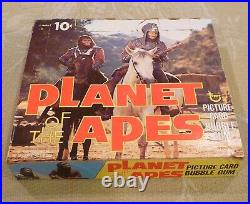 1975 Topps Planet Of The Apes Card TV Show Empty Display Wax Pack Box RARE