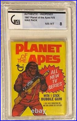1975 Topps Planet Of The Apes Unopened Wax Pack Gai 8 Nm/mt Condition