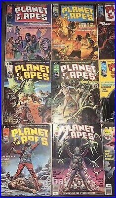 1975curtis Planet Of The Apes 17 Comic Lot #1-3, 6-11, 13, 16, 18-20, 22, 24, 26