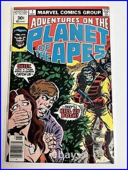 1976 Adventures On The Planet of The Apes #7 RARE. 30 Cent Price Variant VF+/NM