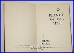 1st/1st Printing W. Original Jacket Planet Of The Apes Pierre Boulles