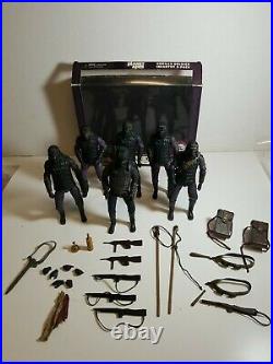2014 Neca Reel Toys Planet Of The Apes Gorilla Soldier Lot Of 6 With Accessories