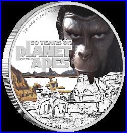 2018 Planet of the Apes 50th Anniversary SILVER PROOF $1 1oz COIN NGC PF70 UC ER