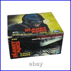 24 Packs Planet of the Apes Movie Trading Cards With Counter Box by Topps 2001
