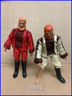 2 Mego 8 inch Dr. Zaius planet of the apes action figures