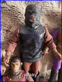 4 Original Vintage 1974 Mego The Planet of the Apes Action Figures RARE LOT