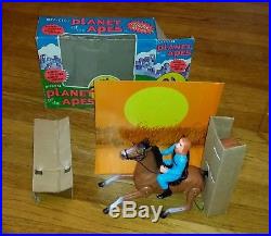 70s Ahi Planet of the Apes Galloping Galen and Dr Zaius Horse Figures (work)