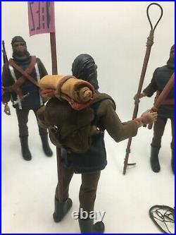7 Custom Vintage Planet Of The Apes Figures Lot The Hunt Read Before Buy