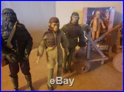 9 Vintage Mego Planet of the Apes Silver Soldier Ape Action Figure Rare Variant