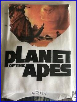 A BATHING APE T-shirt PLANET OF THE APES Rise Of Liberty Size Large White