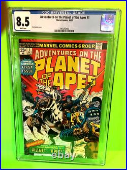 Adventures on the Planet of the Apes #1 (Oct 1975, Marvel) CGC 8.5 White Pages