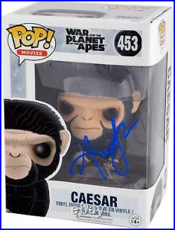 Andy Serkis Autographed Caesar Planet of the Apes Funko Pop BAS COA