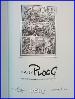 Art Of Ploog Planet Of The Apes Original Art Ed Signed (#9/42) Rare Oop