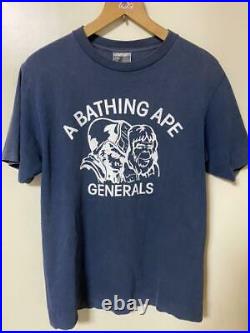 BAPE a bathing ape Planet of the Apes Generals T-shirt (Size M) Navy G15862