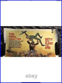 BATTLE FOR THE PLANET OF THE APES 1/2sh'73 great sci-fi artwork